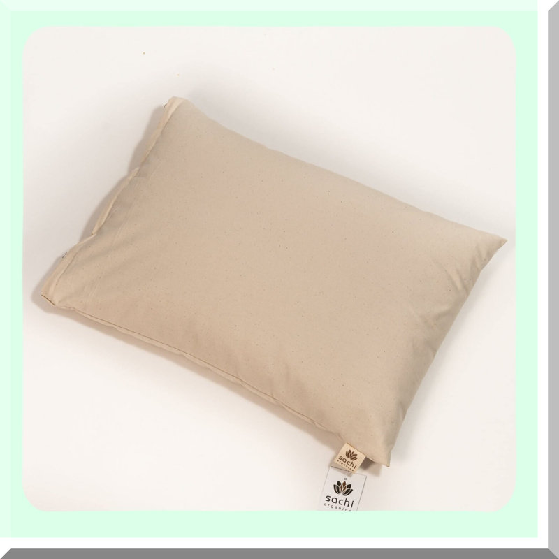 OrthoRest Buckwheat Pillow - Traditional Size 14- Natural Support for Neck and Spine Alignment - Hypoallergenic and Breathable Materials