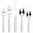 DARIUS Sand Finish 20 Pieces Flatware Set