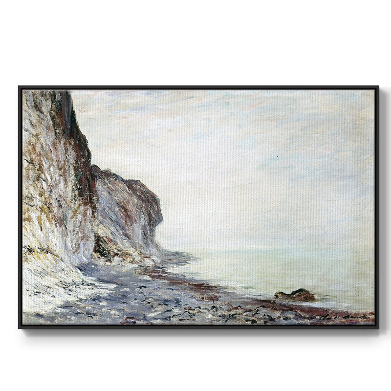 Cliff, 1882, reproduction d'art sur toile, H 27 po x l 41 po x P 2 po, Toile avec cadre flottant noir