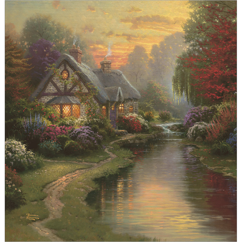 Thomas Kinkade A Quiet Evening Shower Curtain