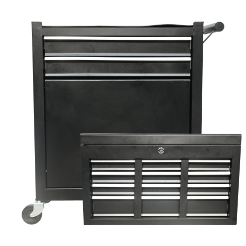 8-drawer large-capacity mobile toolbox, wheeled and drawer-equipped removable cabinet-style toolbox, lockable removable toolbox