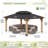 12x16 FT Solid Wood Outdoor Gazebo, Heavy Duty Metal Party Tent with Double-Tier Ventilated Roof, Suitable for Deck, Lawn-129756744-129756741