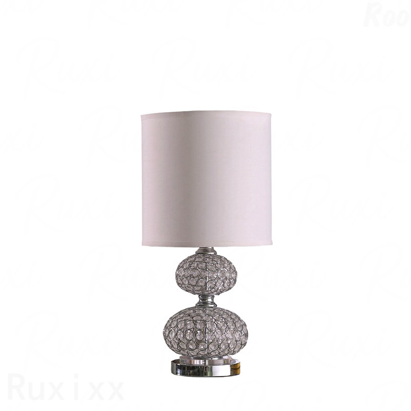 Lampe de table d'inspiration cristal, style rétro