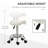 Wibaux Adjustable Height Lab Stool with Footring Wheels-1160060391