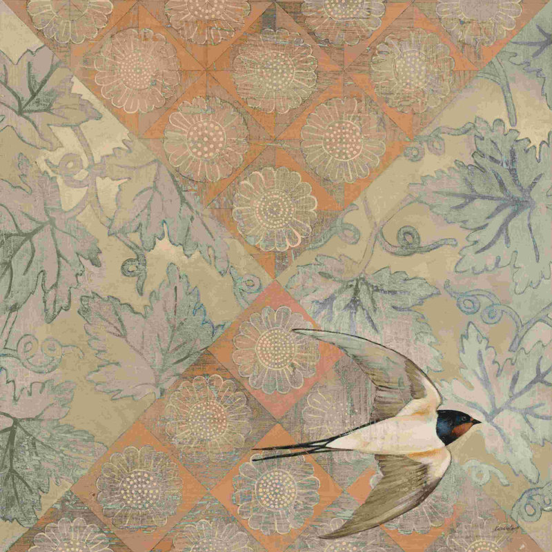 Crimson Sundown, H 12 po x l 12 po, Non, Toile tendue