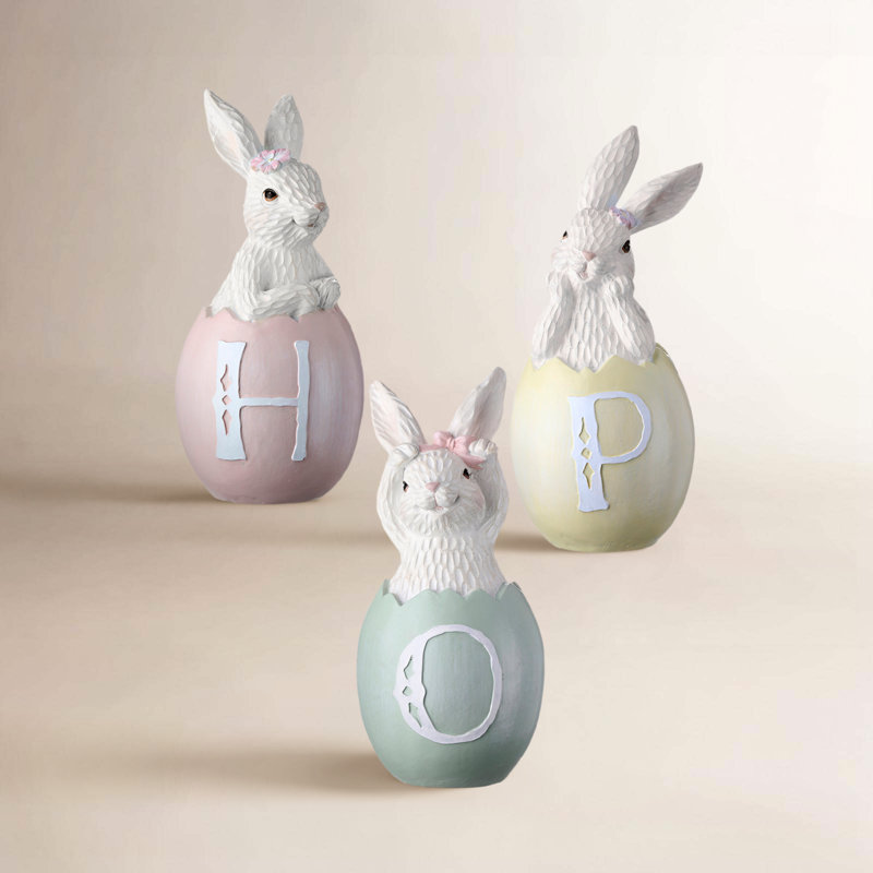 Ensemble d'œufs de lapin 3 pièces