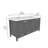 Edlefsen 71'' Double Bathroom Vanity with Engineered Marble Top-1448411586