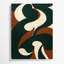 Abstrait art figuratif vert sur toile 49-1654943373