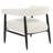 Fedor Arm Chair 2-piece Set In Mid-century Ivory Boucle Fabric
