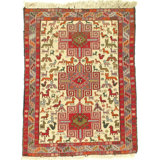 Mikasia Hand Woven Cotton and Wool Oriental Area Rug