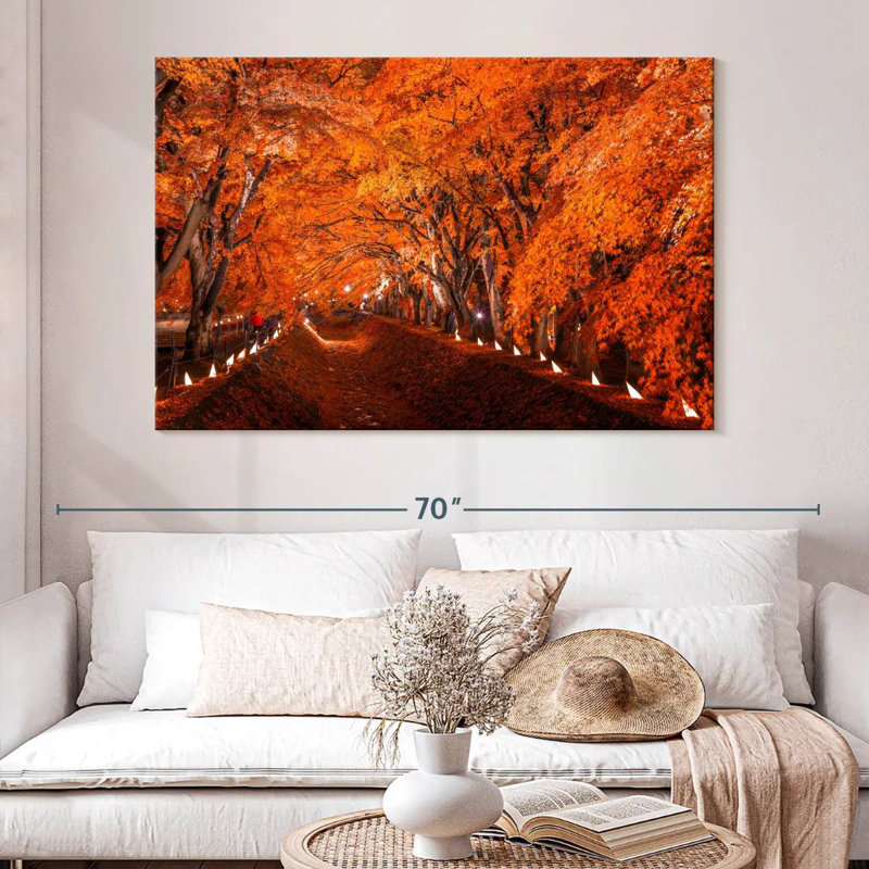 Alvord Kawaguchiko Autumn Trees, 34" H x 51" W