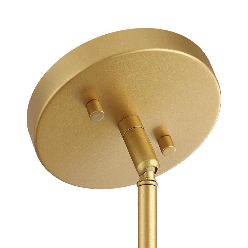 20 In. Drum Chandelier Light With Gold Frame