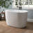 Tidal 43'' Acrylic Freestanding Tub With Seat, Deep Soaking Acrylic Bathtub with Overflow Drain-131410275