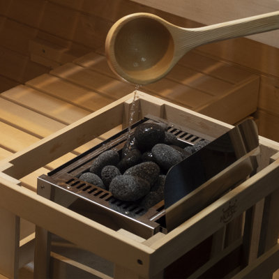 Samsora Oval Sauna Stones in Grey
