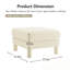 Polyester Ottoman With Four Sturdy Legs-1895422493