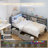Twin Corner Daybed With Storage Drawers, Bookcase Headboard, LED Lighting & USB Charging Station-1291519039