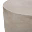 Table d'appoint d'extérieur en béton léger gris clair_70886.00