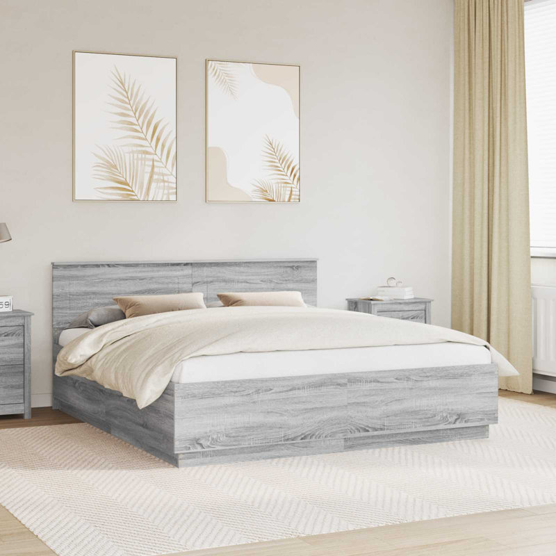 Bed, Super King (6'), Grey Sonoma