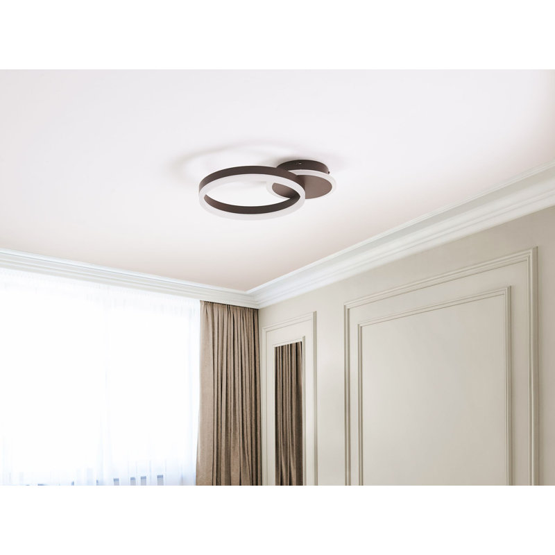 Ameeta LED Flush Mount, Brown