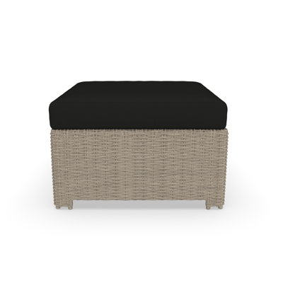 Outdoor Ottoman With Sunbrella Cushions by Birch Lane