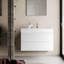35.8'' Single Bathroom Vanity with Resin Top-1737490384