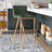 Saddle Upholstered Counter Stool with Metal Frame-26099157
