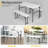Picnic Table Set With 2 Benches