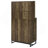 Rustic Oak 2-doors Wine Cabinet