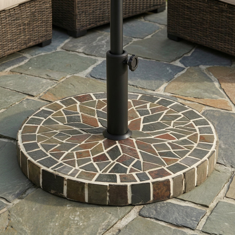 Base de parasol ronde pour l'extérieur 90 livres 