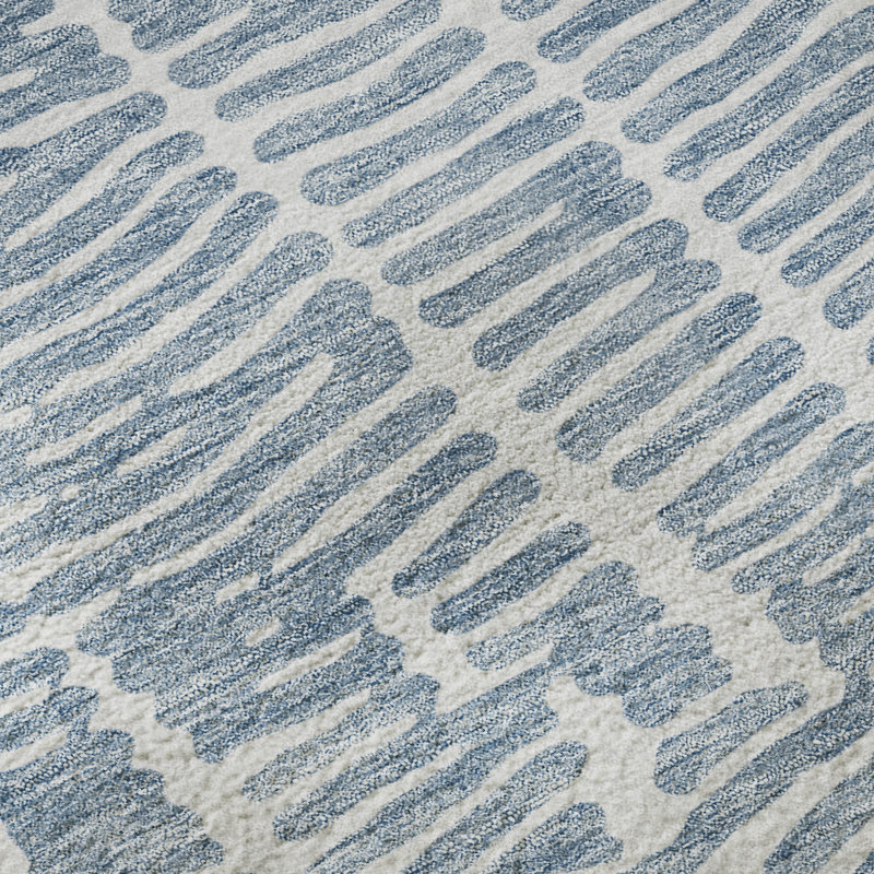 Premium Machine Washable Prisco Blue Rug, Rectangle 1'8" x 2'6"