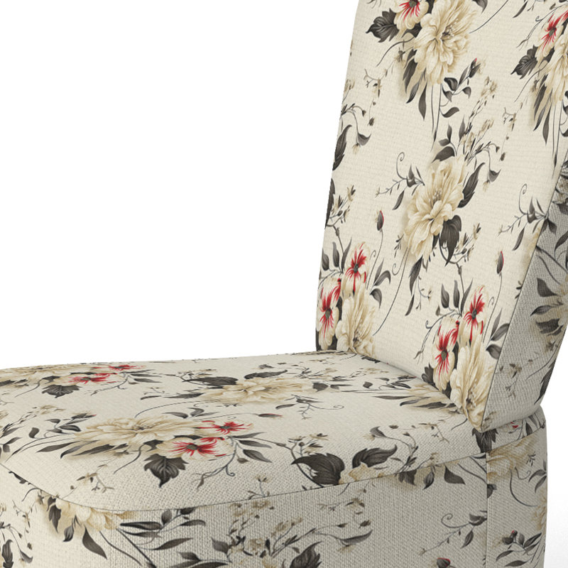 Chaise d'appoint rembourrée Cottage A, Motif victorien de simplicité minimaliste IV