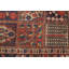 Tapis rouge rétro Kayseri 5 pi 3 po x 6 pi 7 po