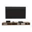 Meuble télé flottant à 3 tablettes, console de divertissement murale avec gestion des câbles