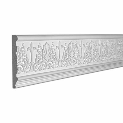 1 po x 7-1 / 16 po x 96 po feuilles décoratives en polyuréthane moulé pour frise, paquet de 16 pi
