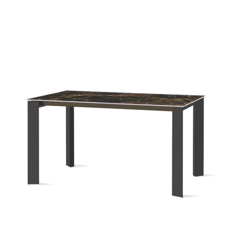 ENEA Dining Table, Gres Emperador, Arabescato Marble