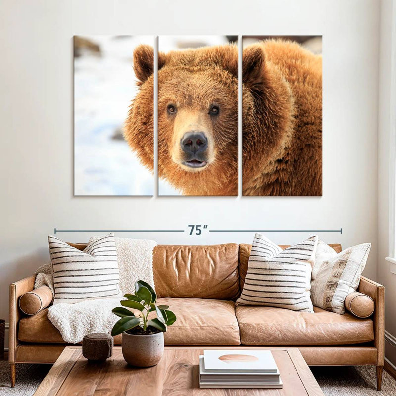 Grizzly Bear Stare, 42" H x 65" W