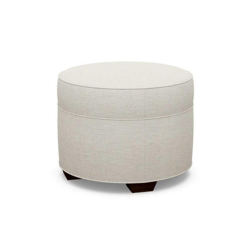 Ottoman Shop Round Ottoman, Walnut, 8938-70