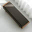 Banc rembourré noir-399926197