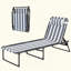 Chaise longue d'extérieur, chaise longue de plage