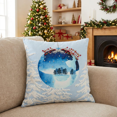 Embroidered Throw Pillow