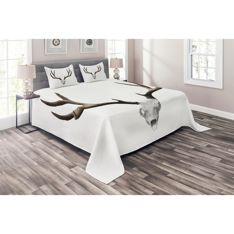 Rustic Coverlet, Queen Bedspread + 2 Shams