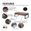 Table basse 2 tiroirs Draylen-1099073817