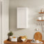 Armoire murale standard blanche Shaker de l 18 po x P 12 po x H 36 po Homeibro Cozy Design