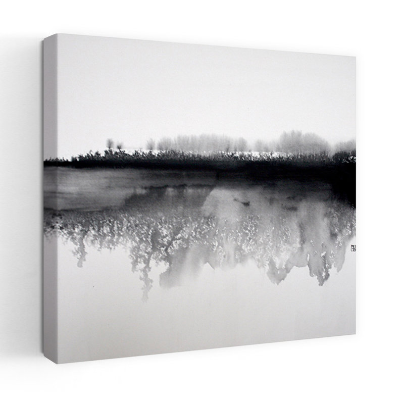 Contemporary Art Minimalist Abstract Tree Winter Wall Art by Marina Nelson - Wrapped Canvas Print, 81.28 cm H x 81.28 cm W