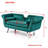 Egarr 61" Velvet Flared Arm Loveseat-721098856