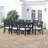 Ajoloko 8 - Person Acacia Patio Dining Set with Rectangular Table-1970560703