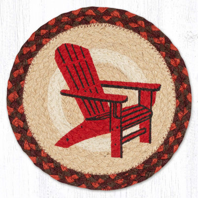  Red Adirondack Chair Red Trivet - 10 po