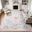 Tapis lavable à motif floral avec nœuds Kaldi Vintage-1733304401
