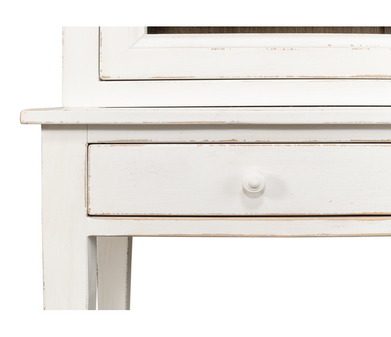 Wilkesville Solid Wood China Cabinet, White