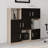 Modern Multi-Purpose Cabinet, Oak & Black, 47.2 x 48.0 x 14.8 inches | 100% Melamine Coated Particle Board, Thickness: 0.7 inches | Stylish Storage Solution for Home Office, Living Room & More, Durable & Elegant Design-1643553374